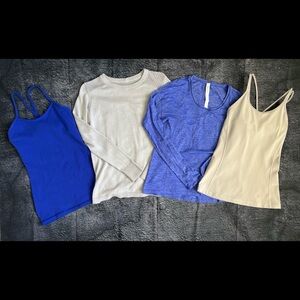 Lululemon Bundle Four Tops Size 4